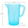 Terbold 1 Liter Measuring Pitcher Graduated Blue (Pack of 2)