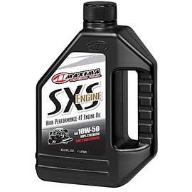Maxima Racing Oils 30-21901-4PK SXS Synthetic 10w50 Side by Side Engine Oil 1L Bottle, 4-Pack