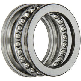 SKF 51110 Single Direction Thrust Bearing, 3 Piece, Grooved Race, 90° Contact Angle, ABEC 1 Precision, Open, Steel Cage, 50mm Bore, 70mm OD, 14mm Width, 14200lbf Static Load Capacity, 5730lbf Dynamic Load Capacity