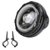 HARPUOU 7inch Flowing White/Amber DRL LED Motorcycle Start-up Headlight with