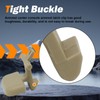 FUSCH Beige Upper Lower Armrest Center Console Armrest Latch Clip