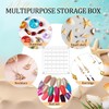TKODNYD Acrylic Magnetic Seashell Display Box, 36 Grids Shell Storage