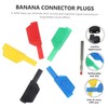 ULTECHNOVO 10pcs Metal Banana Plugs 4mm Insulation Test Plugs Banana