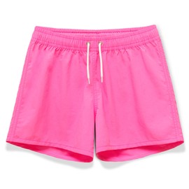 Pantalones cortos de natación para niñas y niños, pantalones cortos de playa, pantalones cortos ligeros y casuales, sin forro, 42077-rosa, 18-20