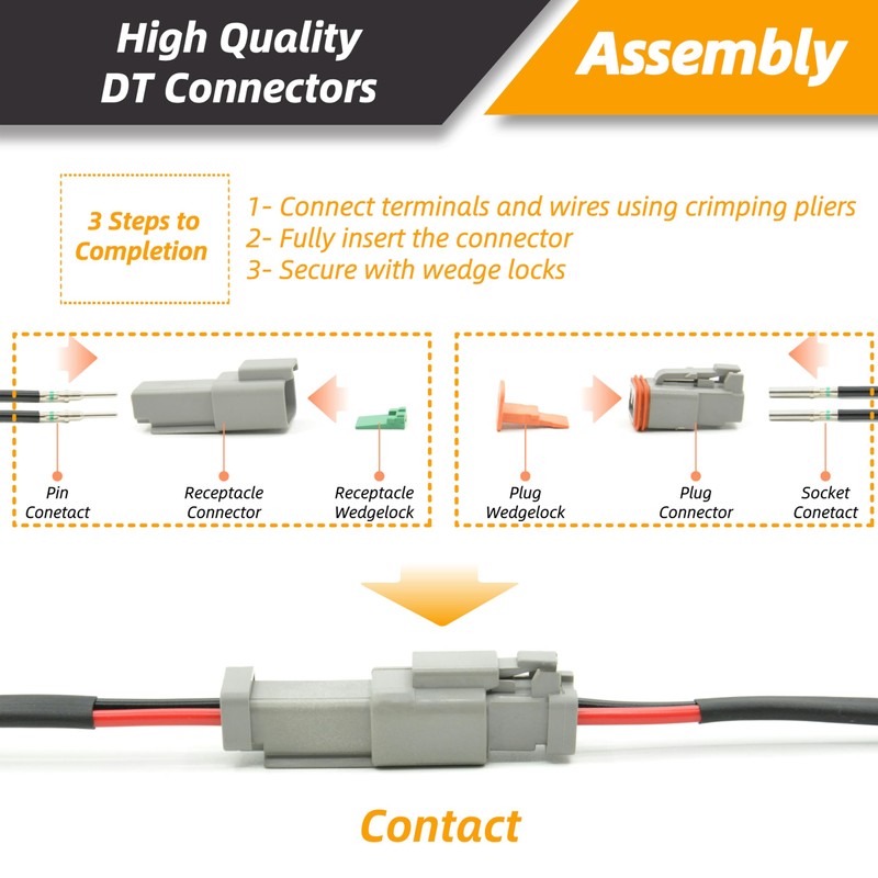 205 PCS Deutsch Connector Kit, DT 2 3 4 6