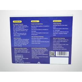 GuardH Borax Multipurpose Cleaner 750g 30 Sachets Natural Mineral Laundry Booster and Household Cleaning Powder for Stains Odor and Grout Eco-Friendly Pre-Measured Cleaning Packs