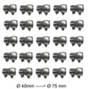 Pipe Reducer Exhaust Adapter Including 2 Mounting Clamps Broadband Clamp