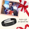 MEALGUET To My Brother Gift Bracelet Men Inspirational Message Engraved