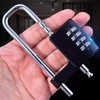Cabinet Combination Padlock, U Shaped Stainless Steel Gym Locker Lock