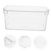 CAXUSD Transparent Desktop Storage Box Multi-function Sundries Organizer Stackable Container