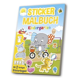 Mal- & Stickerbuch: Kindergarten