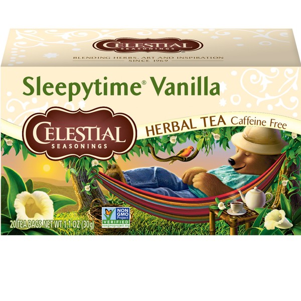 Celestial Seasonings Sleepytime Vanilla Herbal Tea, 20 Count (Pack of 6)