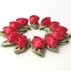 Micomon Mini Ribbon Bows for Crafts Mini Roses Ribbon Flowers
