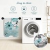 SHUCHING Turquoise Bath Mat for Tub Non Slip-40x16 Inch, Flower