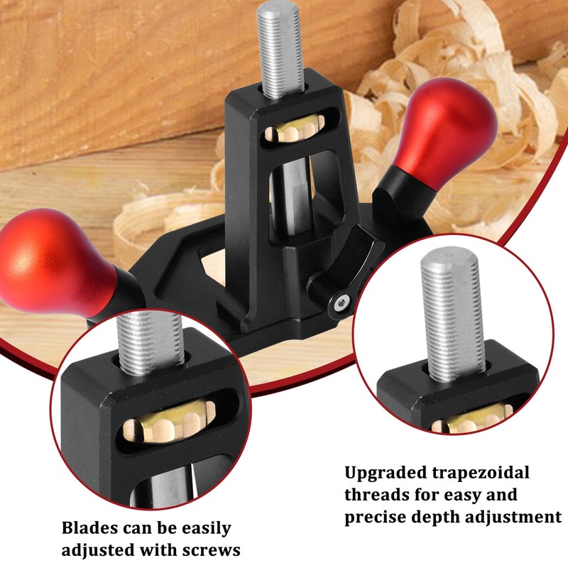 PEESHON Hand Milling Planer, Basic Planer, Single-Handed Plane with Adjustable