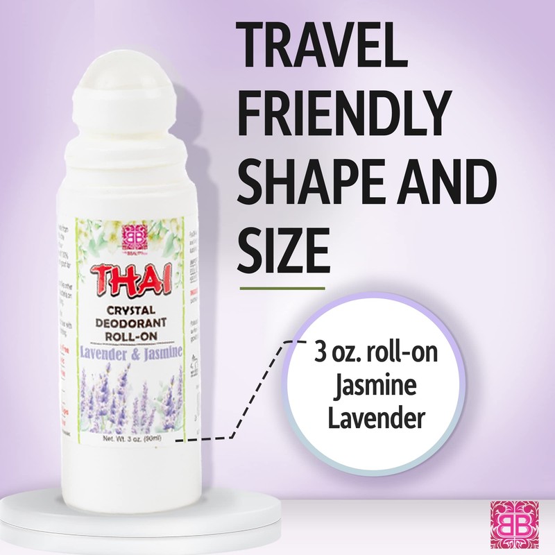 Thai Crystal Deodorant Roll On – Potassium Alum All Natural