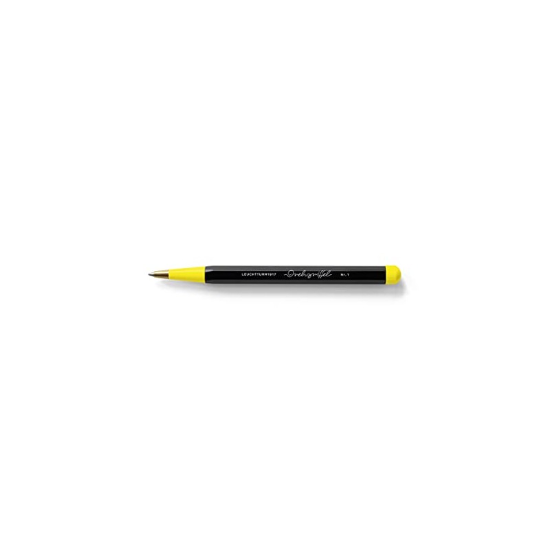 LEUCHTTURM1917 Bauhaus Edition 366571 Ballpoint Pen No. 1 Black/Lemon