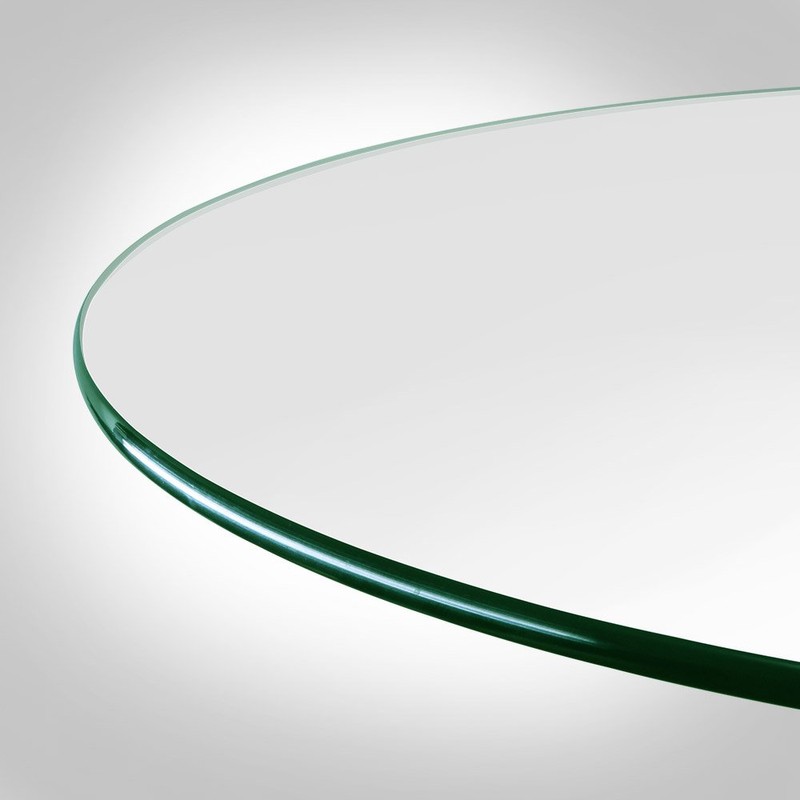 Dulles Glass 36 inch Round Glass Table Top - Tempered