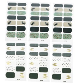 Vaguelly 4 Sheets Bronzing Gradient Nail Decals for Women Stylish Nail Art Patches for Parties Weddings DIY Manicures Safe