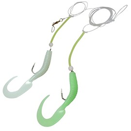 Dieter Eisele Doppelrig Sea Leader 2 Jigs 1.20 mm 9/0, Leader for Cod, Pollock & Halibut, By-Catcher for Pilk Fishing, Jig