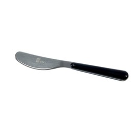 Tredoni ~6cm Small Butter/Jam/Cream Spreader, Italian Stainless Steel Serving Cutlery, Black