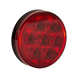 Buyers Products 4 Inch Red Round Stop/Turn/Tail Light with 7 LEDs - Light Only