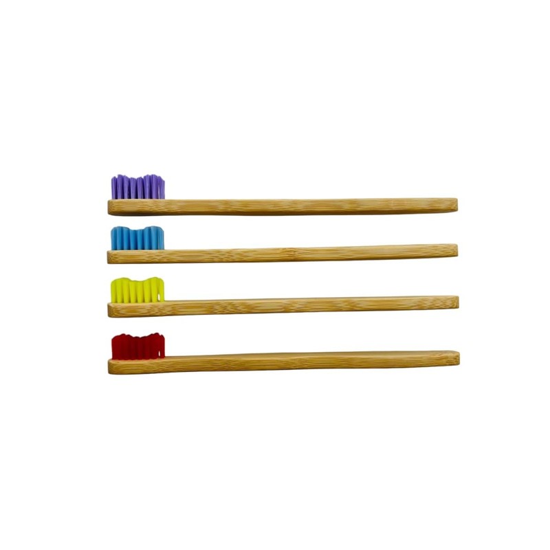 Organic Baby Bamboo Toothbrushes | 4 Pack | Soft Bristles