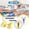 BESTYCHAO 210pcs Self Drilling Drywall Anchors, 7 Sizes Plastic Hollow