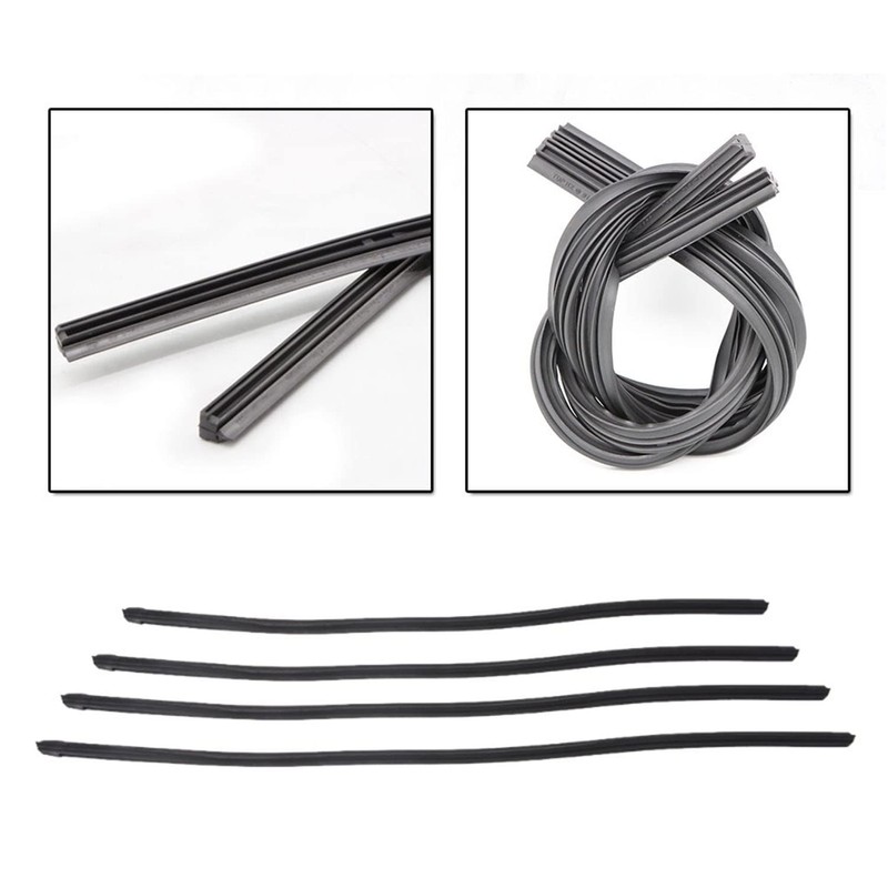 Yonput 4-Piece Bracketless Wiper Rubber Filler Strip, 26 Inch Size