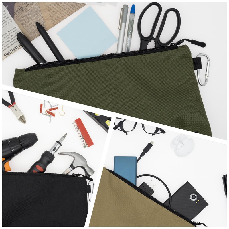 COREFLEX 2 Pack Premium Tool Pouch Zipper Bag with internal