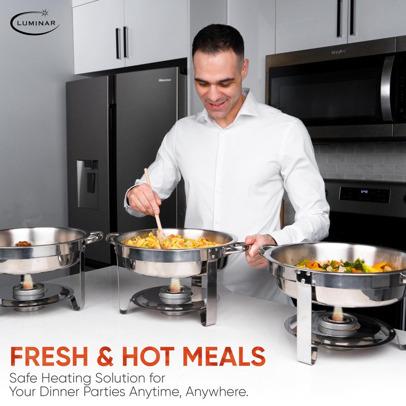 Luminar Resealable-Wick Chafing Fuel Cans, 6 Pack, 6 Hour -