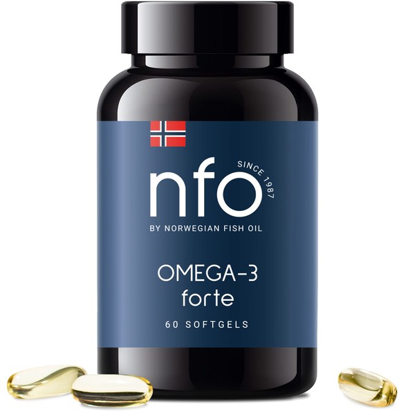 NFO Omega 3 Forte [60 Capsules] Made in Norway High