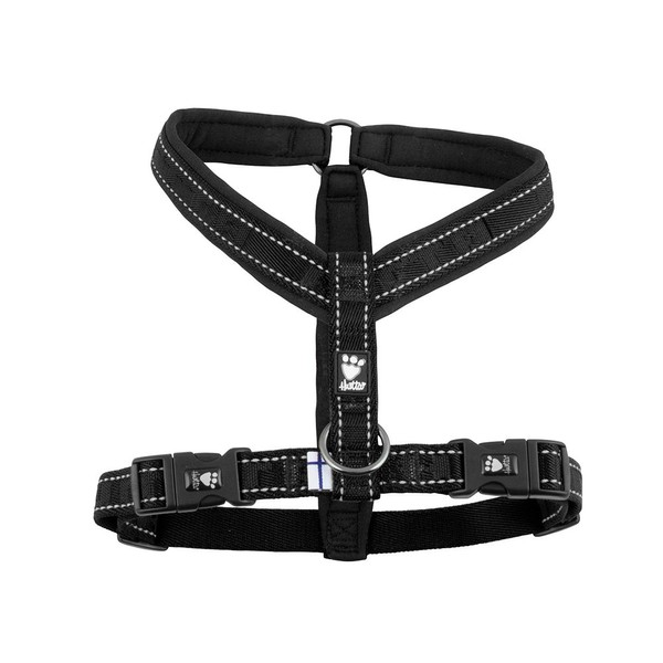 Hurtta Casual Padded Dog Y-Harness, Raven, 28 in