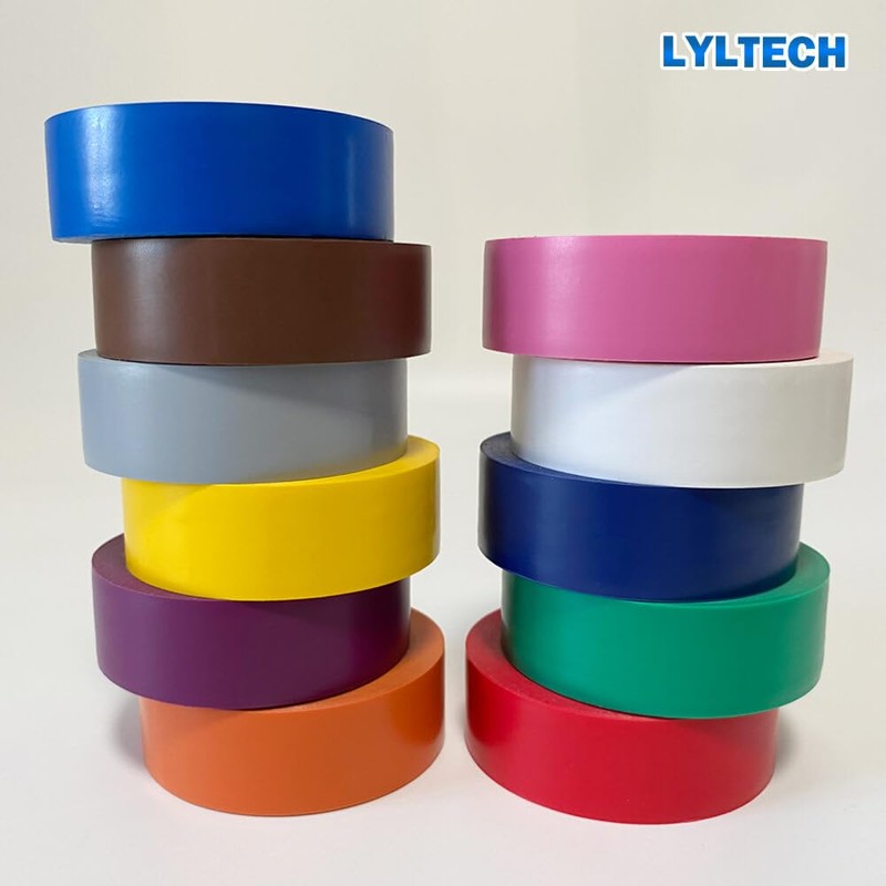 LYLTECH Electrical Tape Matte Rainbow 11 Colors Pack, Waterproof,Strong Adhesive,