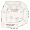 2 Pcs Bowl Cozy Template Acrylic Exquisite Bowl Wrap Sewing