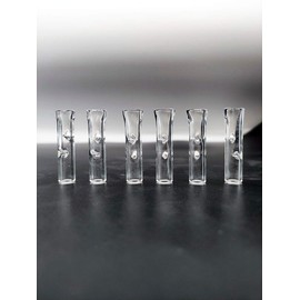 Glass Filter Tips /10pcs (Transparent Color)8x35mm