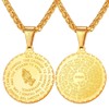 U7 Bible Verse Prayer Necklace 18K Gold Plated Christian Jewelry