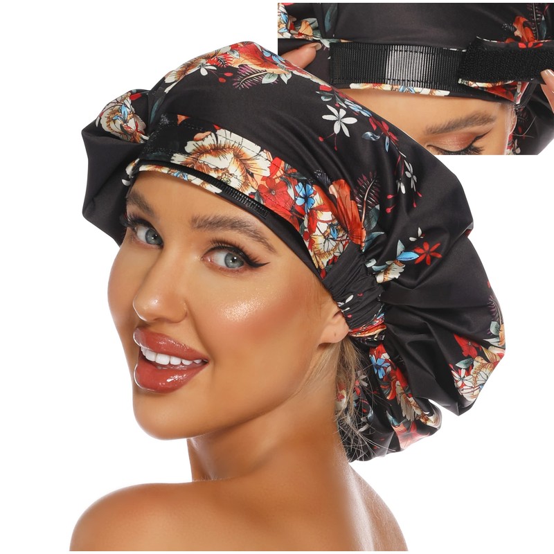 HIUMI Gorro de ducha de lujo para mujer, para rastas,