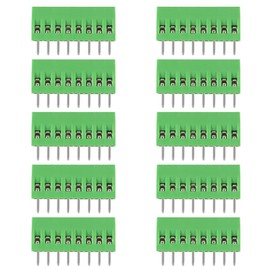 DIANN 10pcs PCB Connectors 8Pin 2.54mm 0.1" Pitch Screw Terminal Block Connector 150V 6A PCB Terminal Block Connector for 26-18AWG Cable