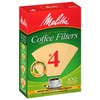 Melitta 624602 #4 8 To 12 Cup Natural Brown Cone