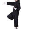 Kung Fu Suit for Unisex Kids Long Sleeve Black Martial