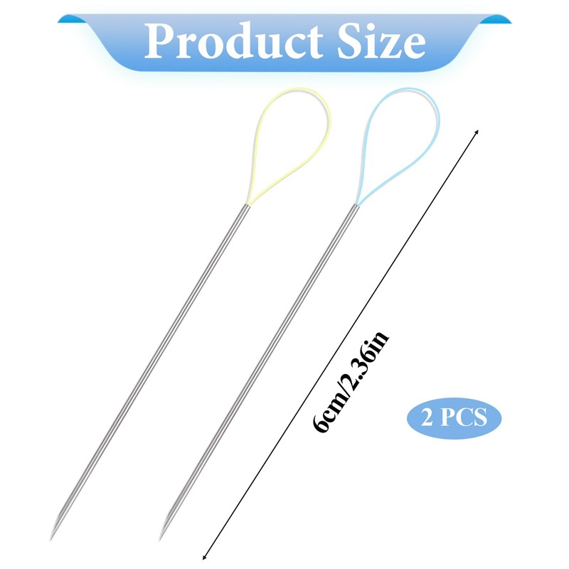 Qianyu 2 Pcs Thread Snag Nab It Repair Needle Tool