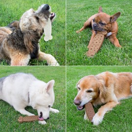 Chew King Gear Nylon Bones, Textured Bacon Flavored Chew Toy