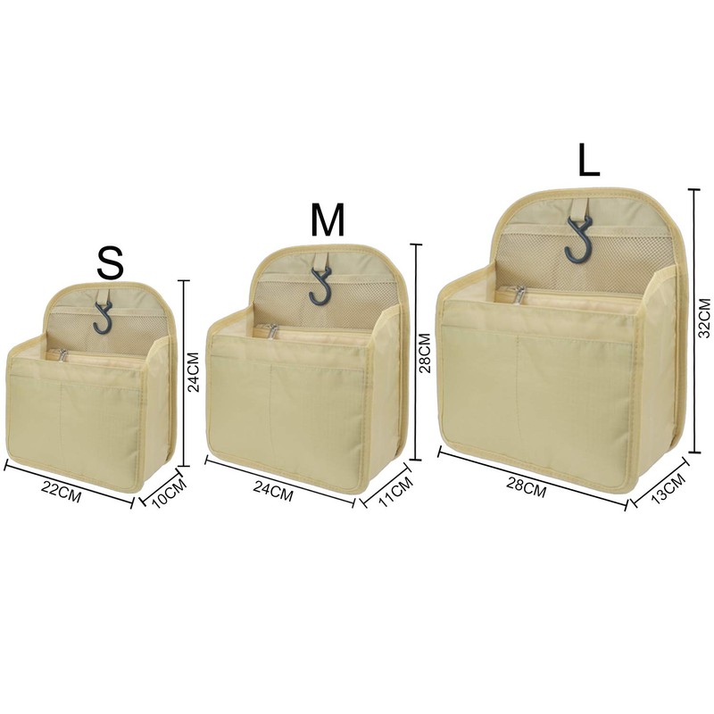 YIICOOLY Bag-In Bag, Backpack, Storage, Vertical, Freestanding, A4, B5, A5,