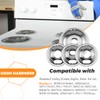 W10196405 W10196406 Chrome Drip Pans Kit by Blutoget -Compatible for