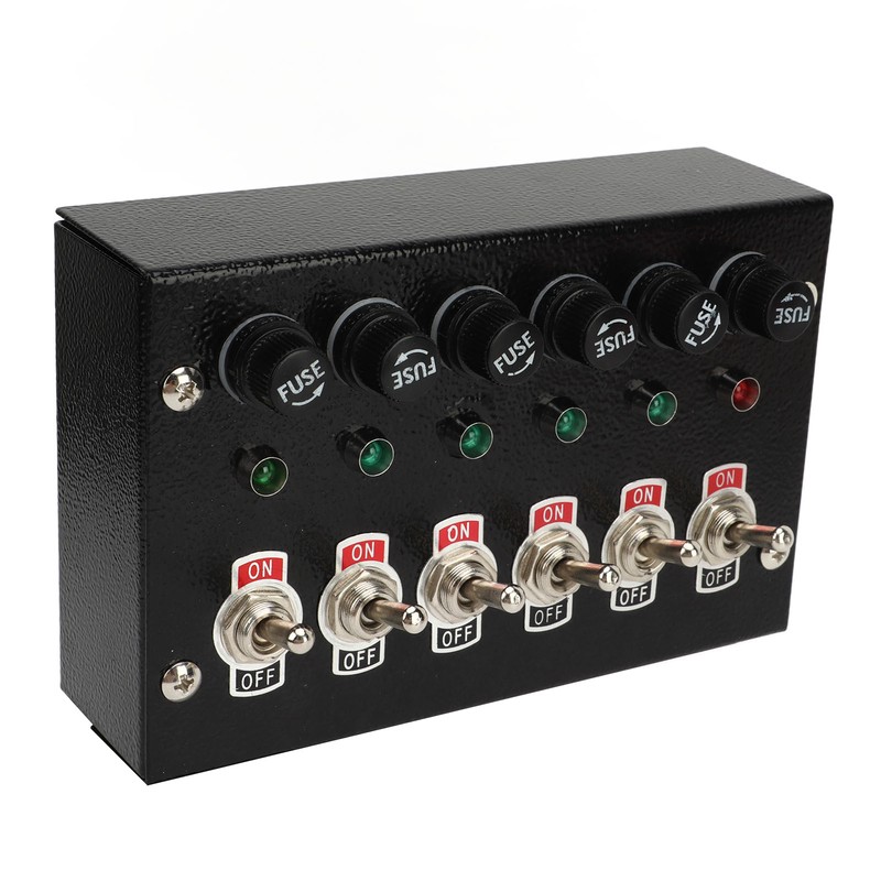 Marine Boat Rocker Switch Panel DC12 to 24V 6 Gang