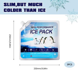 Pack of 3 Cooling Packs for Cool Bag, 72 Hours, 72 Hours, Small Chill Packs, Cool Packs, Cooling Elements for Cool Bag, Cool Packs for Cool Bag, Cool Packs, Cool Packs, 72 Hours