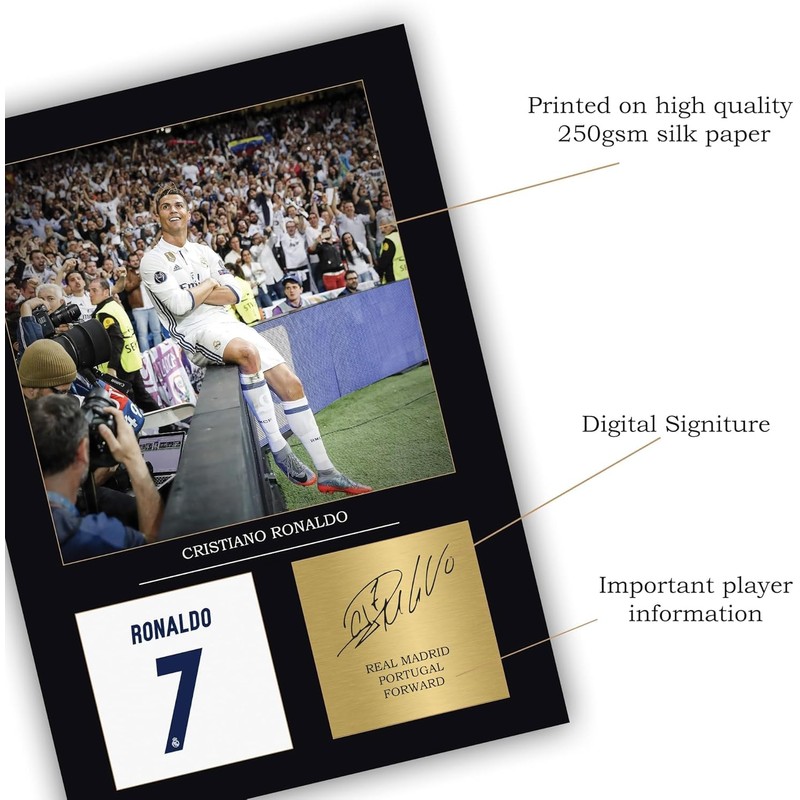Pele Gift Signed A4 Print Display Unframed Pele Gifts For