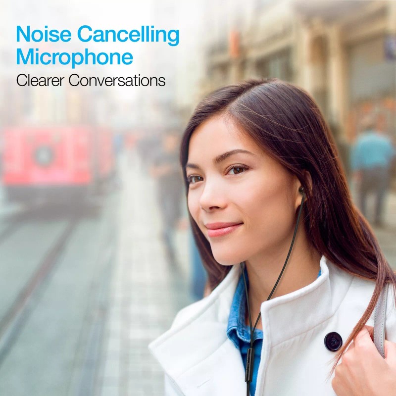 Naztech Platinum High Fidelity USB-C Earbuds - Black