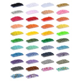 Deinduser Bulk Pony Beads with Storage Box,- Rainbow Pony Beads for Bracelets,Beads for Crafts,Hair Beads for Braids for Girls,Key Chain,Jewelry Making(800PCS)